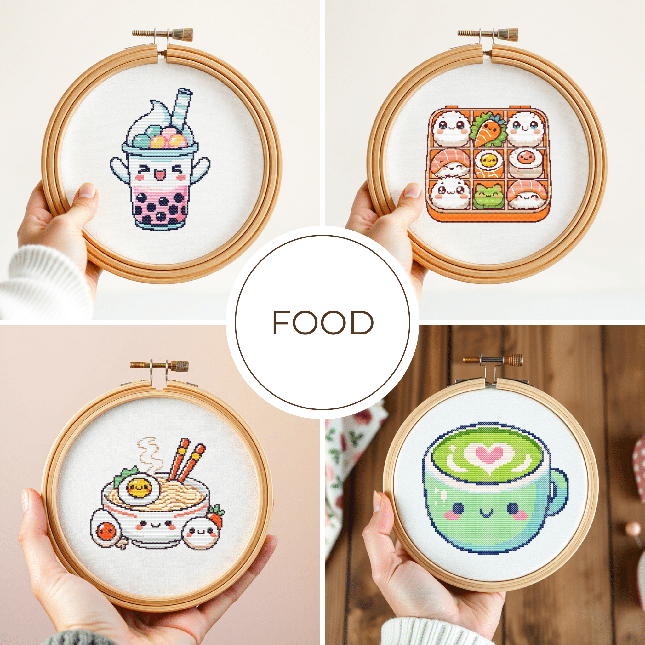 Digital Food Cross Stitch Pattern PDF - November Studio by Linh