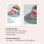 Digital Otter Cross Stitch Pattern PDF - November Studio by Linh