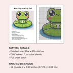 Digital Frog Cross Stitch Pattern PDF - November Studio by Linh
